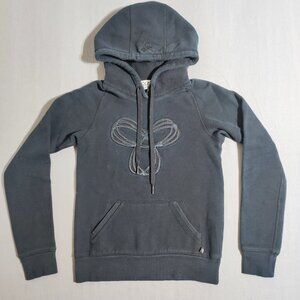TNA Sportswear pull over hoodie women's size XXS black with embroidered logo